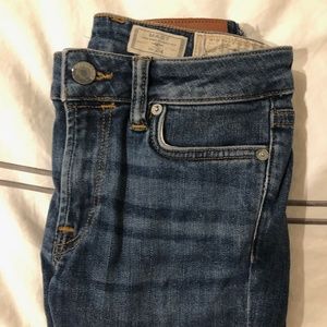 AllSaints Mast Low Rise Skinny Fit Blue Jeans - 24